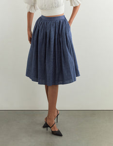 LIA SKIRT In Indigo