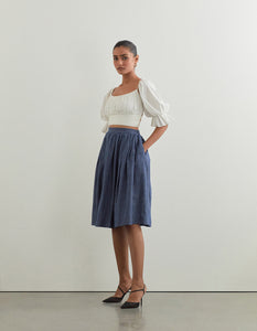 LIA SKIRT In Indigo