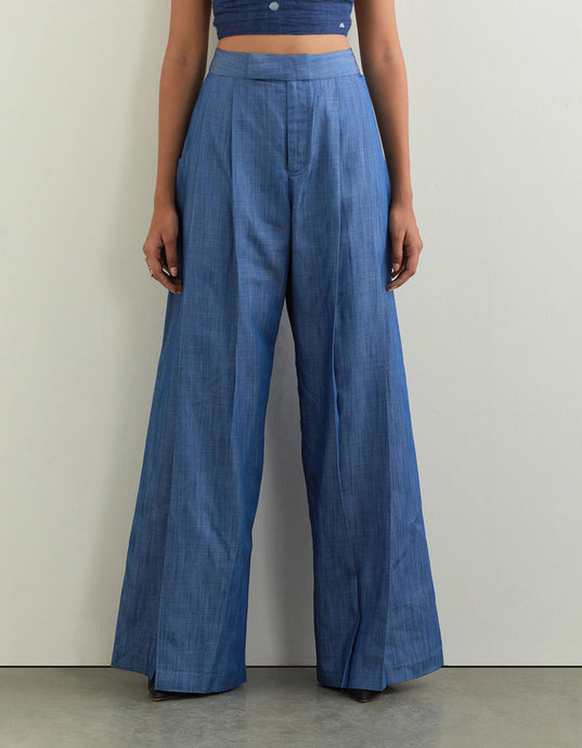 FLOW PANTS In Tencel Denim